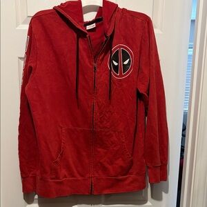 Marvel Deadpool Red Hoodie Jacket